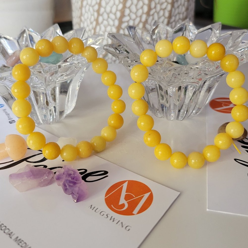 AAA Quality Jade Beaded Crystal Bracelet